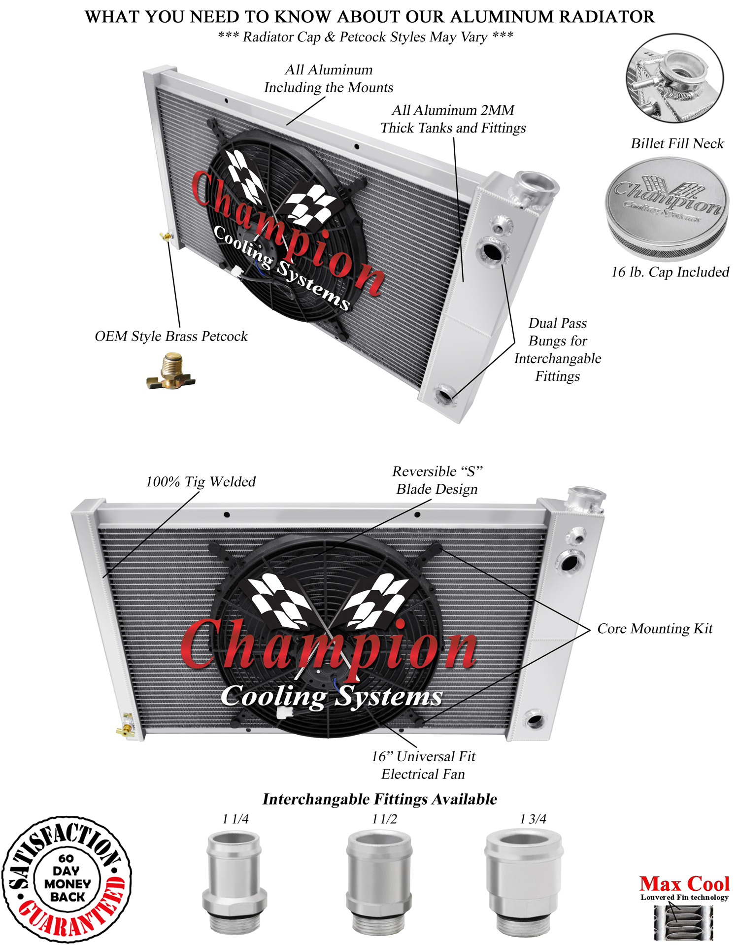 Rel 3 Row DP Radiator 28",16" Fan,1.5,1.5 for 1967-1972 Chevy Pickup Trucks LS Rel 3 Row DP Radiator 28",16" Fan,1.5,1.5 for 1967-1972 Chevy Pickup Trucks LS