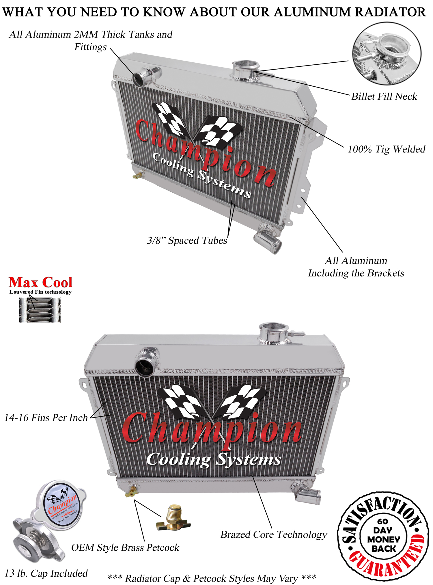 Atom Champion 4 Row Radiator for 1968 - 1973 Datsun,Nissan 510 L4 Engine #MC487 Atom Champion 4 Row Radiator for 1968 - 1973 Datsun,Nissan 510 L4 Engine #MC487