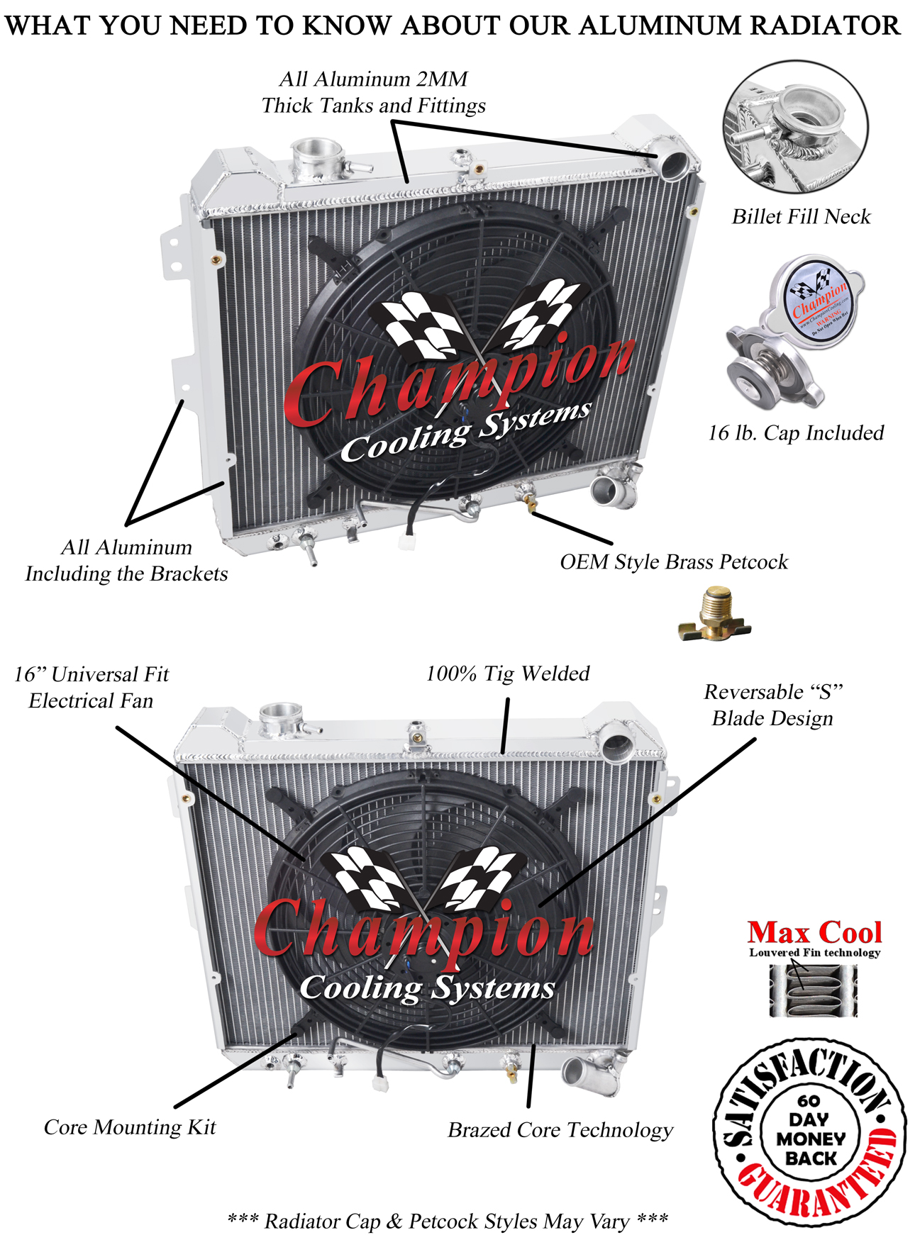 Atom Champion 2 Row Radiator W/ 16" Fan for 1983 - 1985 Mazda RX-7 R2 Engine Atom Champion 2 Row Radiator W/ 16" Fan for 1983 - 1985 Mazda RX-7 R2 Engine