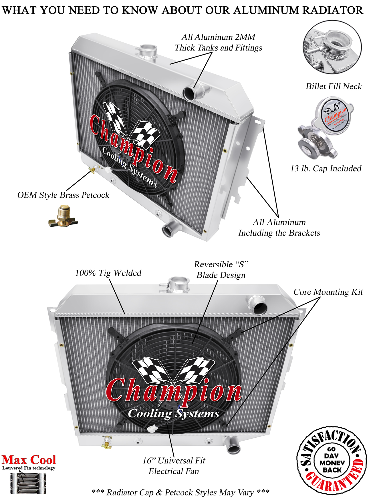 Atom Champion 4 Row Radiator,16" Fan for 1968-1973 Plymouth Roadrunner Hemi Eng Atom Champion 4 Row Radiator,16" Fan for 1968-1973 Plymouth Roadrunner Hemi Eng